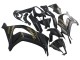 2011-2015 Matte Black Gold Snow Elf Kawasaki ZX10R Motorcycle Fairings Australia