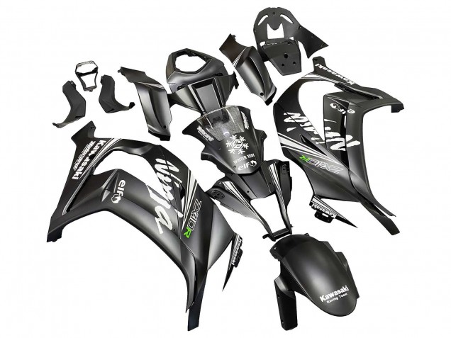 2011-2015 Matte Black Green Elf Kawasaki ZX10R Motorcycle Fairings Australia
