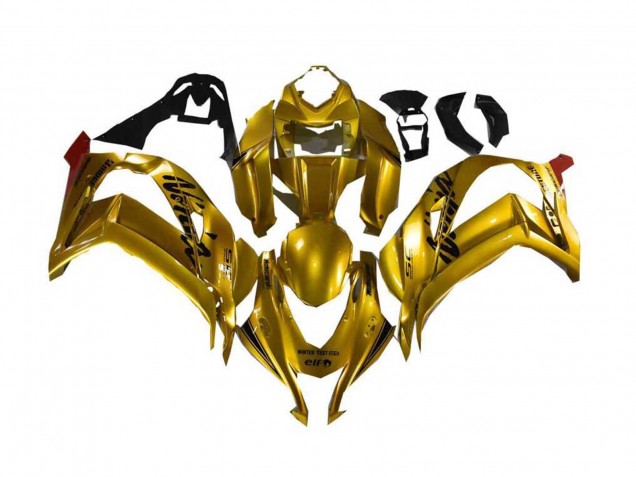2016-2020 Gold Black Kawasaki ZX10R Motorcycle Fairing Australia