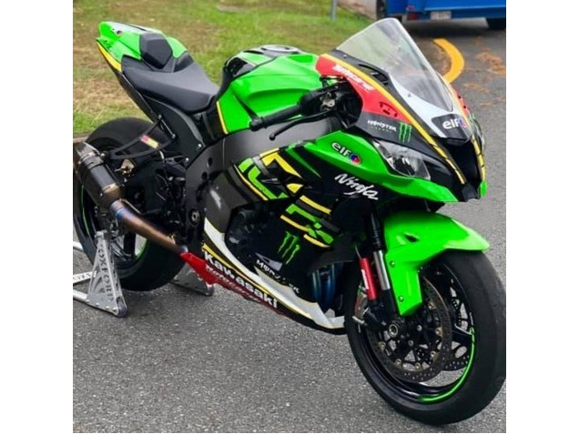 2016-2020 Green Yellow Red Black Elf Monster Kawasaki ZX10R Motorcycle Fairings Australia