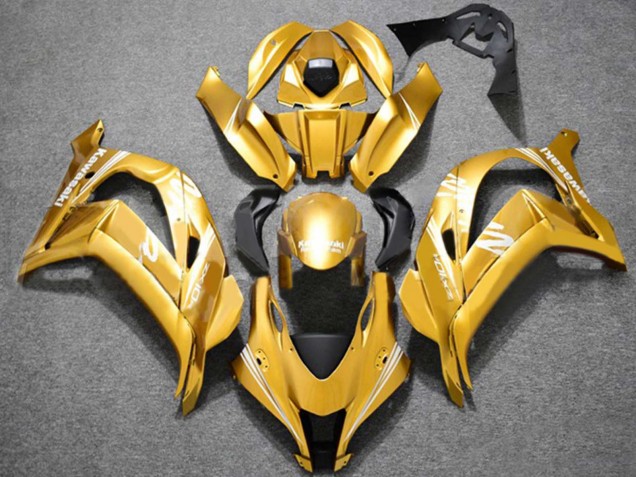 2016-2020 Gold White Kawasaki ZX10R Motorcycle Fairings Australia