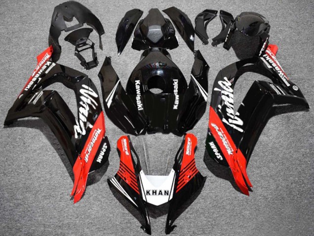 2016-2020 Glossy Black Red White KHAN Spark Kawasaki ZX10R Motorcycle Fairings Australia