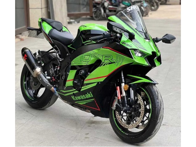 2021-2025 Green Glossy Black Kawasaki ZX10R Motorcycle Fairings Australia