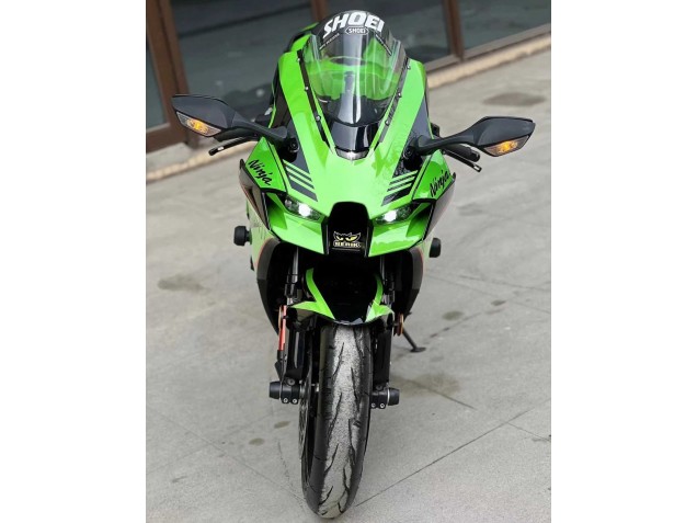 2021-2025 Green Glossy Black Kawasaki ZX10R Motorcycle Fairings Australia