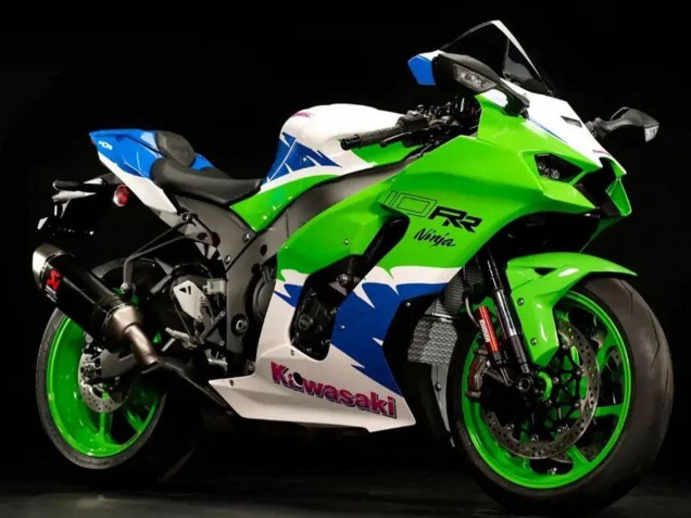 2021-2025 White Green Blue Black Kawasaki ZX10R Motorcycle Fairings Australia