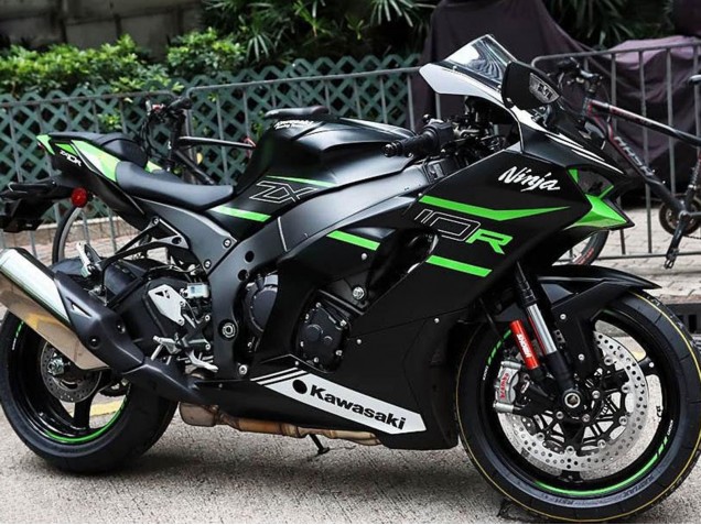 2021-2025 Black Green White Kawasaki ZX10R Motorcycle Fairings Australia
