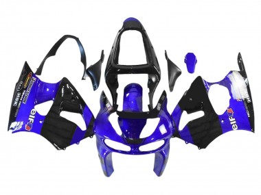 1998-1999 Blue Glossy Black Elf Bridgestone Kawasaki ZX6R Motorcycle Fairings Australia