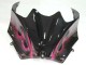 2006-2011 Glossy Black Red Pink Flame Kawasaki ZX14R ZZR1400 Motorcycle Fairings Australia