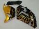 2006-2011 Glossy Black Gold Flame Kawasaki ZX14R ZZR1400 Motorcycle Fairings Australia