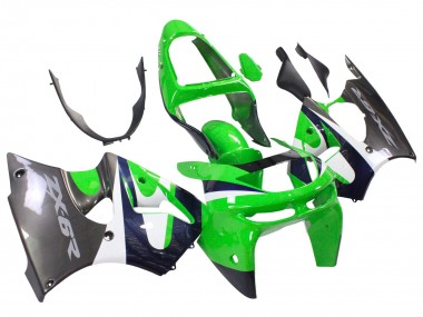 1998-1999 Green White Dark Blue Silver Kawasaki ZX6R Motorcycle Fairings Australia
