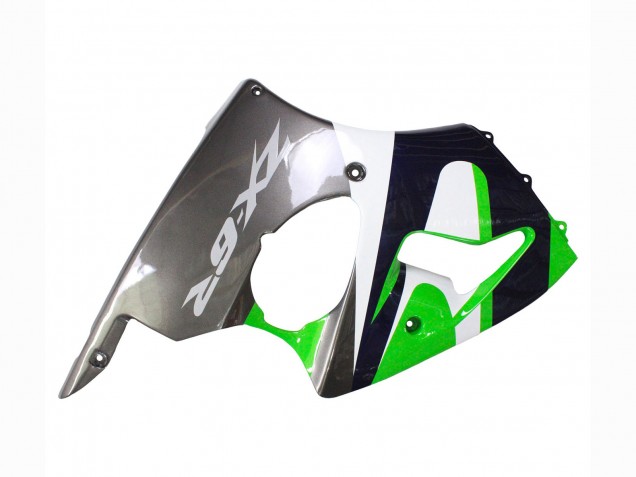 1998-1999 Green White Dark Blue Silver Kawasaki ZX6R Motorcycle Fairings Australia