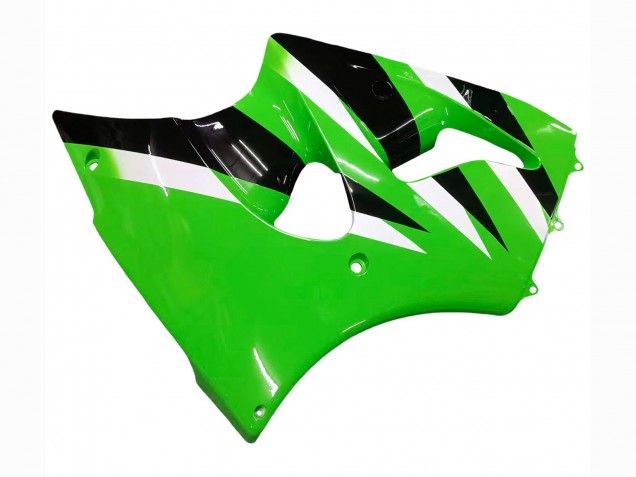 2000-2002 Green White Black Kawasaki ZX6R Motorcycle Fairings Australia