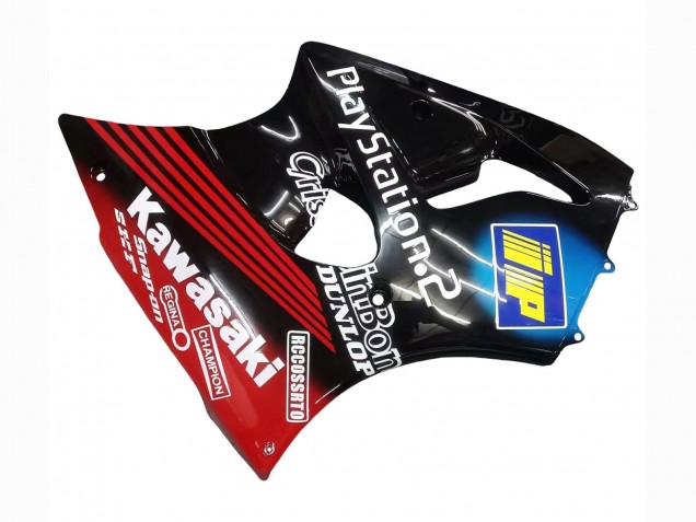 2000-2002 Glossy Black Red Blue Red PlayStation 2 Kawasaki ZX6R Motorcycle Fairings Australia