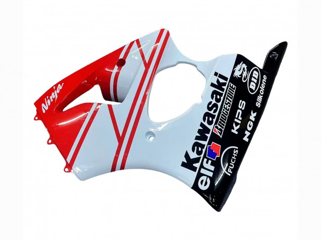 2000-2002 White Red Black Kawasaki ZX6R Motorcycle Fairings Australia