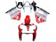 2000-2002 White Red Black Kawasaki ZX6R Motorcycle Fairings Australia