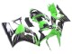 2003-2004 Green White Black Kawasaki ZX6R Motorcycle Fairings Australia