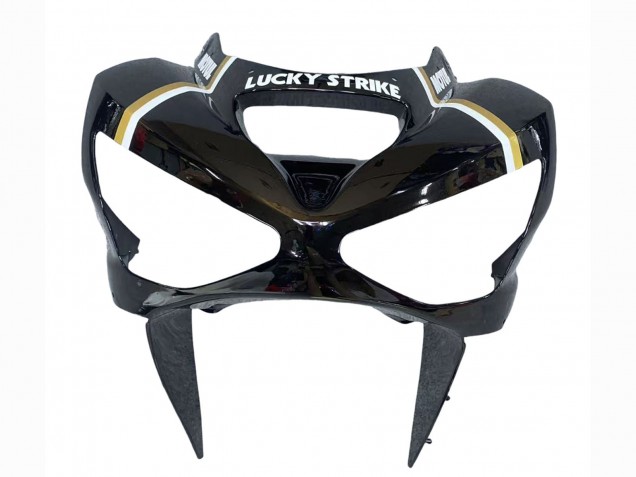 2003-2004 Glossy Black White Motul Lucky Strike Kawasaki ZX6R Motorcycle Fairings Australia