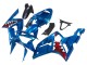 2003-2004 Blue White Red Shark Kawasaki ZX6R Motorcycle Fairings Australia