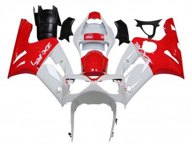 2003-2004 White Red Kawasaki ZX6R Motorcycle Fairings Australia
