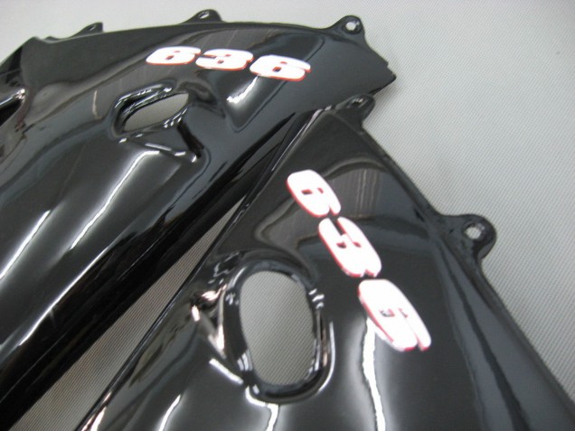 2003-2004 Glossy Black Kawasaki ZX6R Motorcycle Fairings Australia