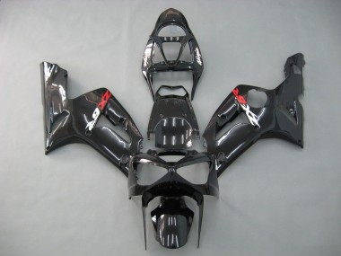 2003-2004 Glossy Black Kawasaki ZX6R Motorcycle Fairings Australia