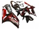 2003-2004 Glossy Black Red Flame Kawasaki ZX6R Motorcycle Fairings Australia