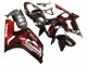 2003-2004 Glossy Black Red Flame Kawasaki ZX6R Motorcycle Fairings Australia