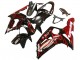 2003-2004 Glossy Black Red Flame Kawasaki ZX6R Motorcycle Fairings Australia