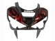 2003-2004 Glossy Black Red Flame Kawasaki ZX6R Motorcycle Fairings Australia
