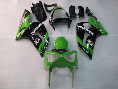 2003-2004 Green Black Elf Bridgestone Kawasaki ZX6R Motorcycle Fairings Australia