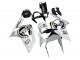 2003-2004 White Black Motul Lucky Strike Kawasaki ZX6R Motorcycle Fairings Australia