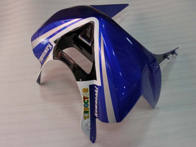 2003-2004 White Blue Red Fiat Kawasaki ZX6R Motorcycle Fairings Australia