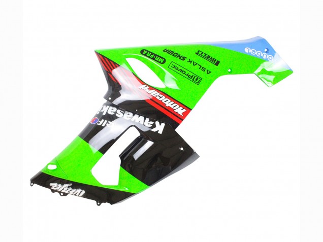 2005-2006 Green Red Black Elf 66 Kawasaki ZX6R Motorcycle Fairings Australia