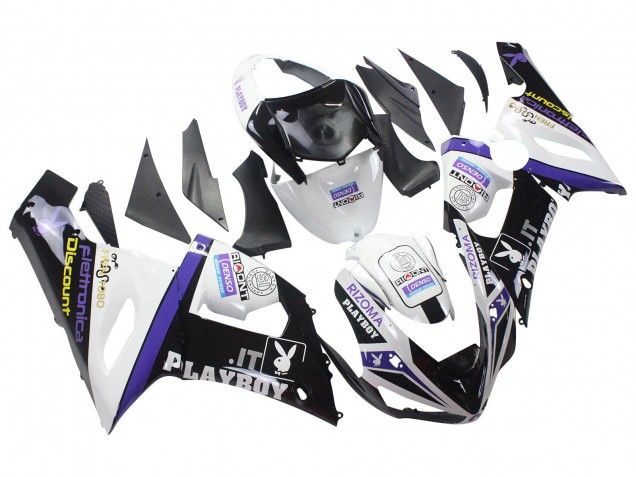 2005-2006 White Purple Black Rizoma Playboy DENSO Kawasaki ZX6R Motorcycle Fairings Australia