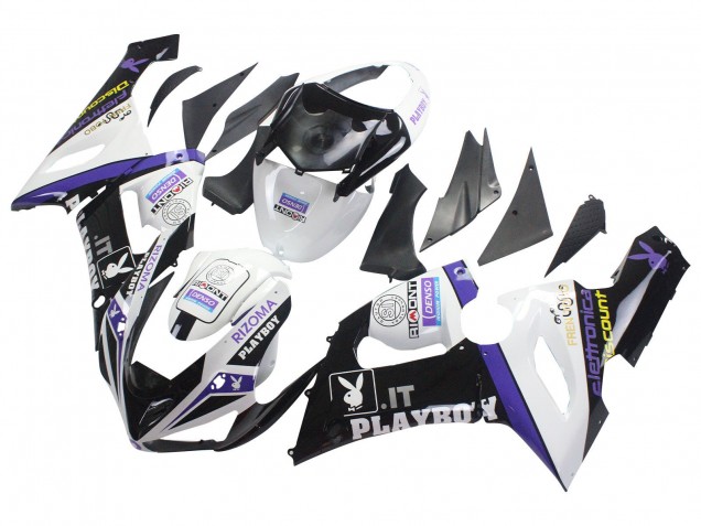 2005-2006 White Purple Black Rizoma Playboy DENSO Kawasaki ZX6R Motorcycle Fairings Australia