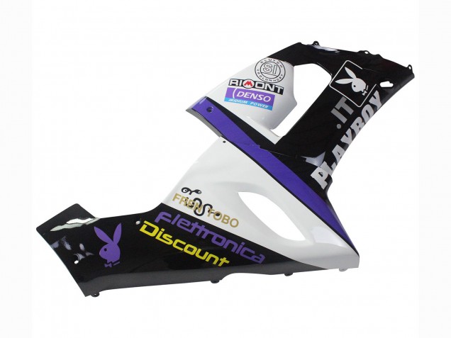 2005-2006 White Purple Black Rizoma Playboy DENSO Kawasaki ZX6R Motorcycle Fairings Australia