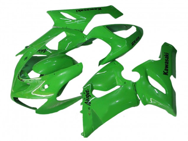 2005-2006 Green Kawasaki ZX6R Motorcycle Fairings Australia