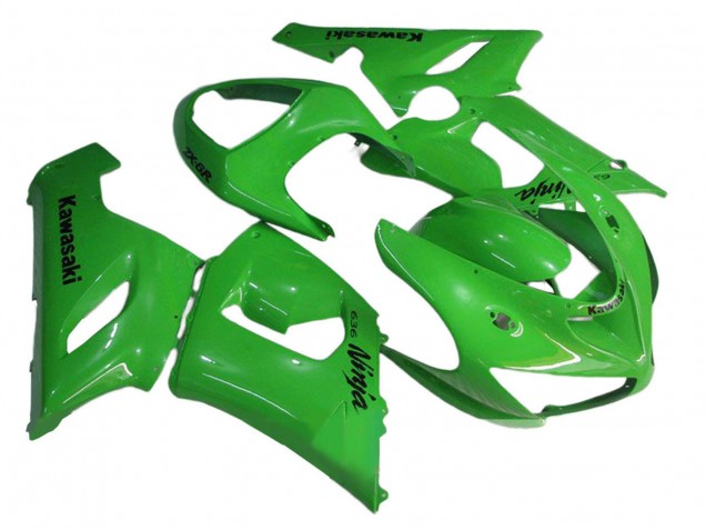 2005-2006 Green Kawasaki ZX6R Motorcycle Fairings Australia