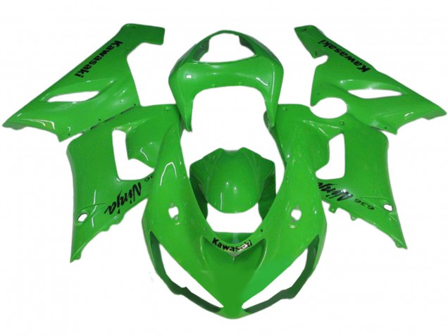 2005-2006 Green Kawasaki ZX6R Motorcycle Fairings Australia