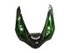 2005-2006 Glossy Black Green Flame Kawasaki ZX6R Motorcycle Fairing Australia