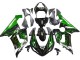 2005-2006 Glossy Black Green Flame Kawasaki ZX6R Motorcycle Fairing Australia