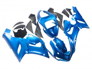 2005-2006 Glossy Blue Kawasaki ZX6R Motorcycle Fairings Australia