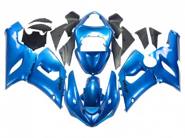 2005-2006 Glossy Blue Kawasaki ZX6R Motorcycle Fairings Australia