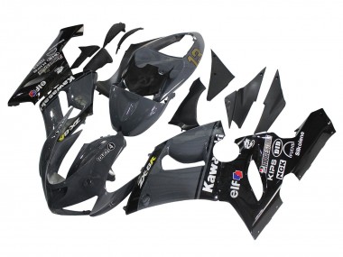 2005-2006 Dark Grey Black Kawasaki ZX6R Motorcycle Fairings Australia
