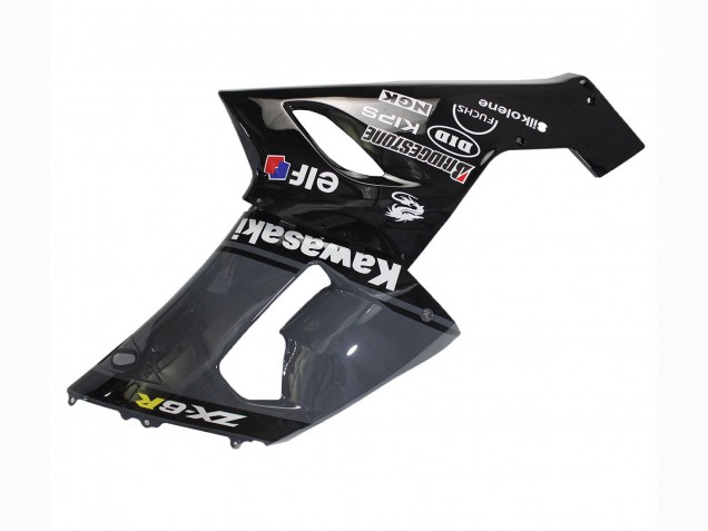 2005-2006 Dark Grey Black Kawasaki ZX6R Motorcycle Fairings Australia