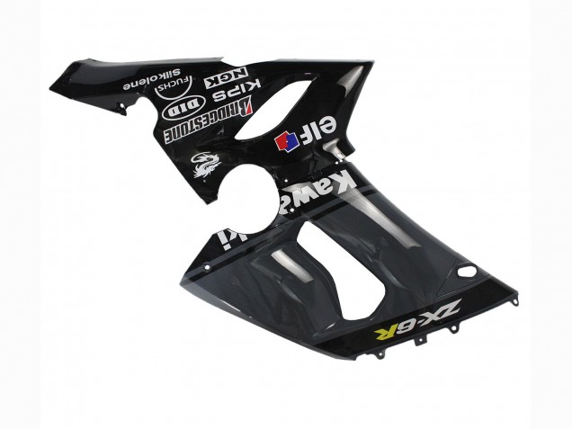 2005-2006 Dark Grey Black Kawasaki ZX6R Motorcycle Fairings Australia