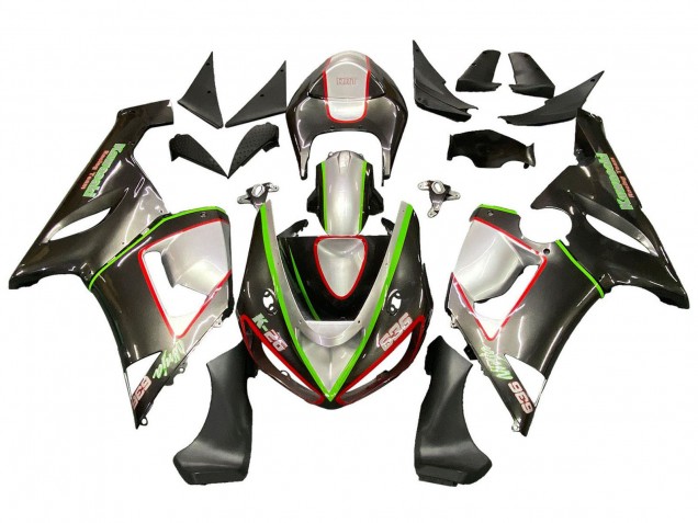 2005-2006 Black Silver Green Red K-26 Kawasaki ZX6R Motorcycle Fairings Australia