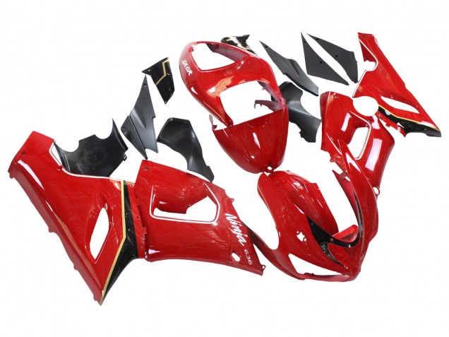 2005-2006 Red Yellow Black Kawasaki ZX6R Motorcycle Fairings Australia