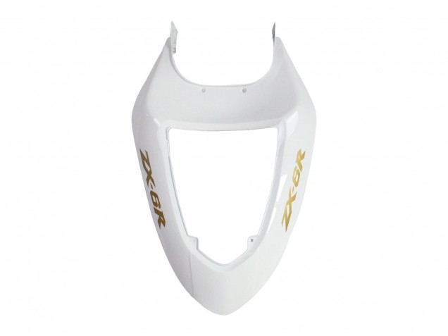 2005-2006 White Black Gold Ninja Kawasaki ZX6R Motorcycle Fairings Australia