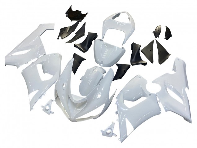 2005-2006 White Kawasaki ZX6R Motorcycle Fairings Australia